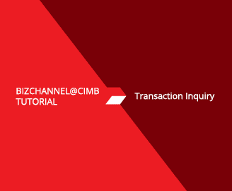  Transaction Inquiry Tutorial