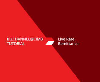 Live Rate Remittance Tutorial
